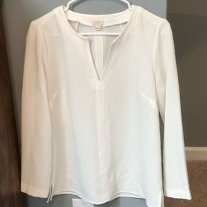 J. Crew white top